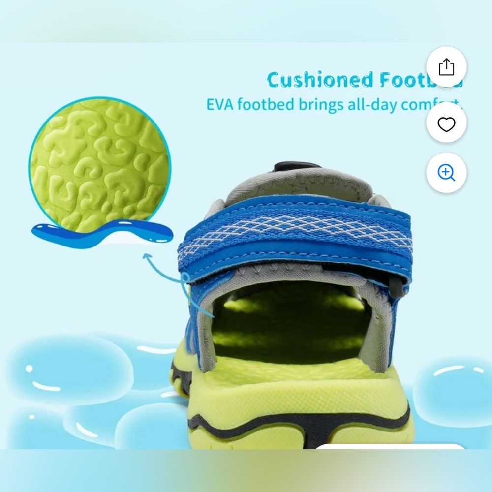 Dream Pairs Kids Summer Athletic Outdoor Sports Sandals Toddler Boy 6 - Picture 9 of 11